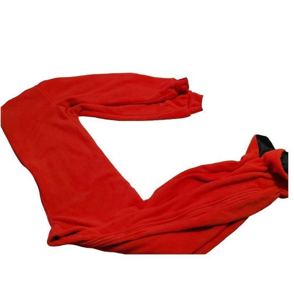 Kids Red Footed Pajamas Unisex - Picture 4 of 5